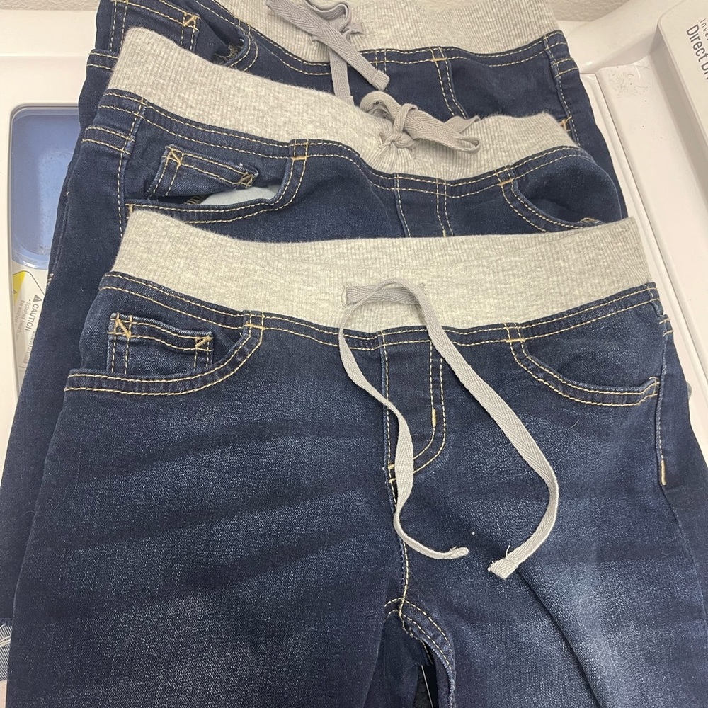 Lot of three pairs of justice girls size 8 mid dark denim shorts new without tag